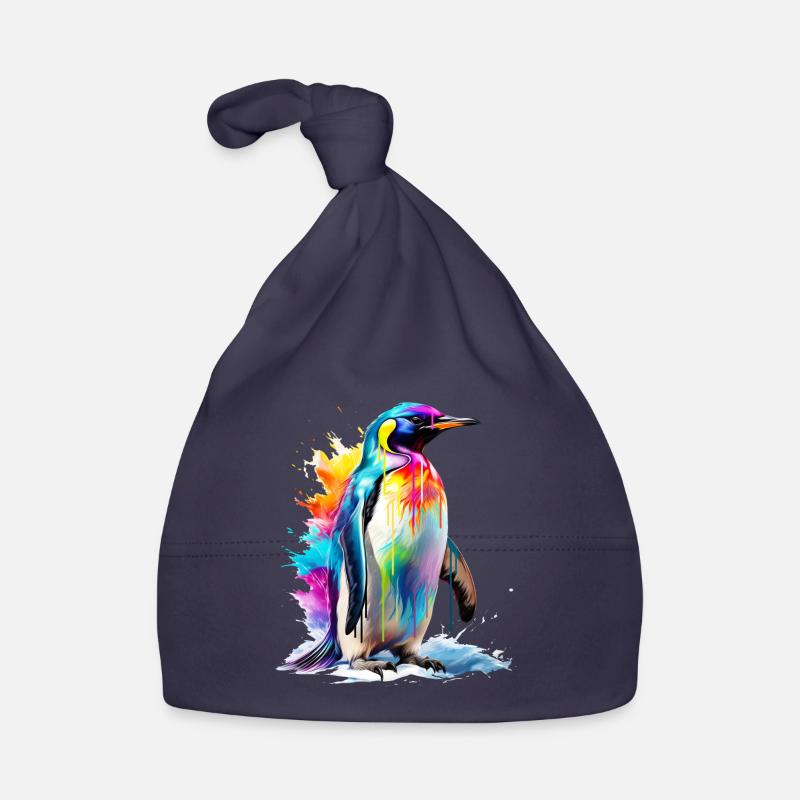 Painted Emperor Penguin Organic Baby Cap