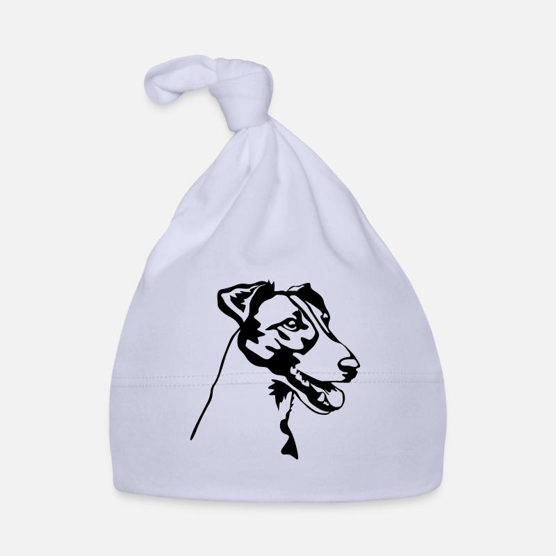 Fox terrier head Organic Baby Cap