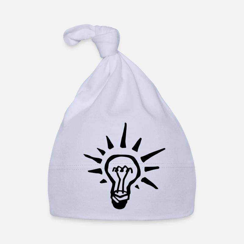 Shining light bulb Organic Baby Cap