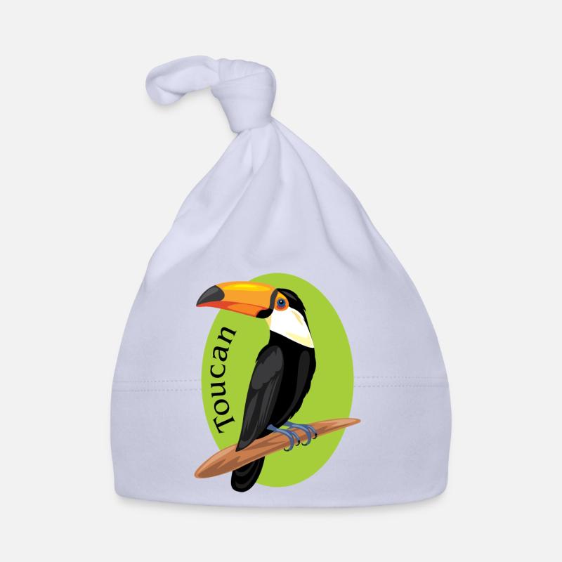 Toucan - Bonnet bio Bébé - ciel