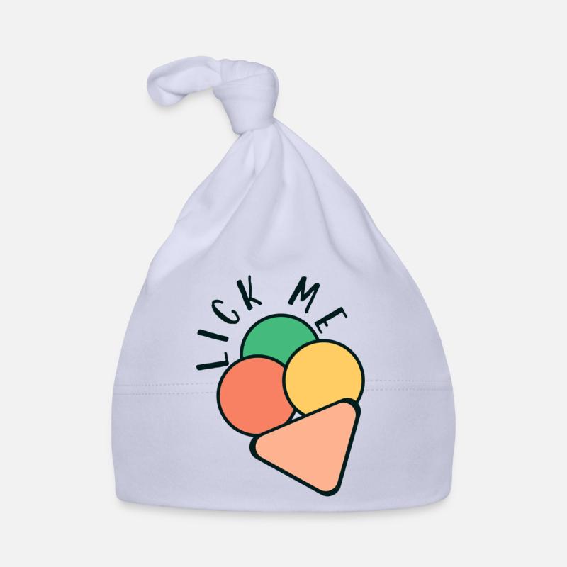Crème glacée - un logo mignon - Bonnet bio Bébé - ciel