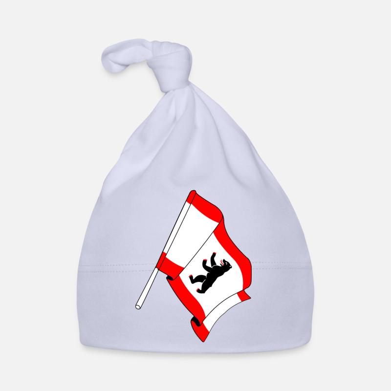 Flagge Berlin Baby Bio-Mütze