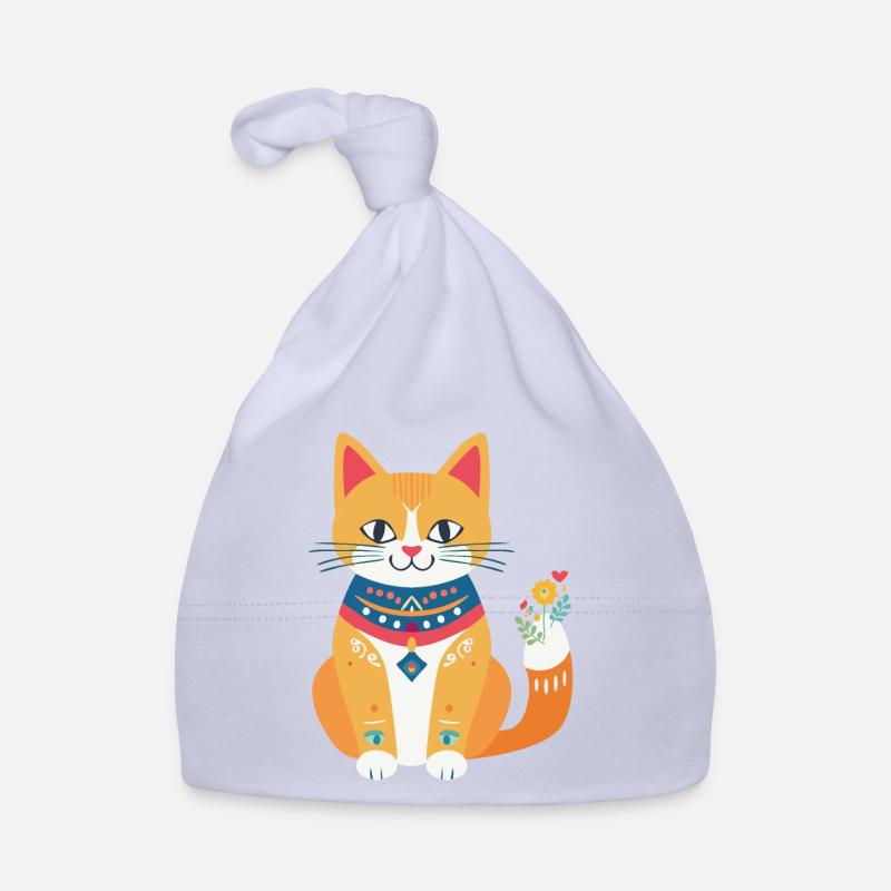 mignon chat folklore Bonnet bio Bébé