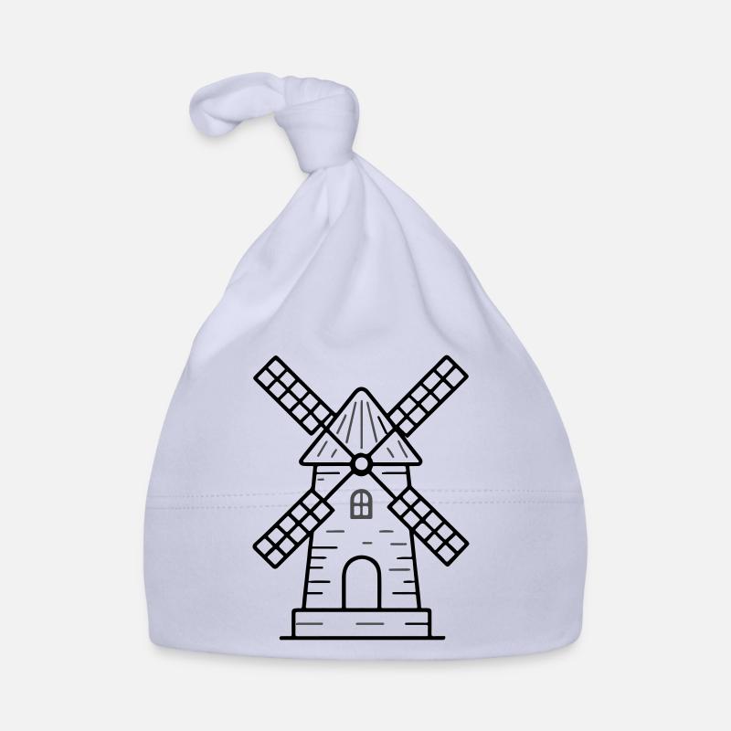 Windmühle Symbol Baby Bio-Mütze