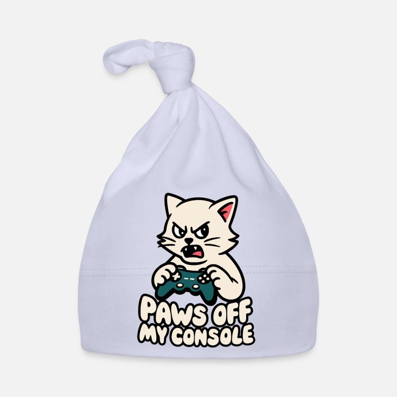 Paws away from my console Organic Baby Cap
