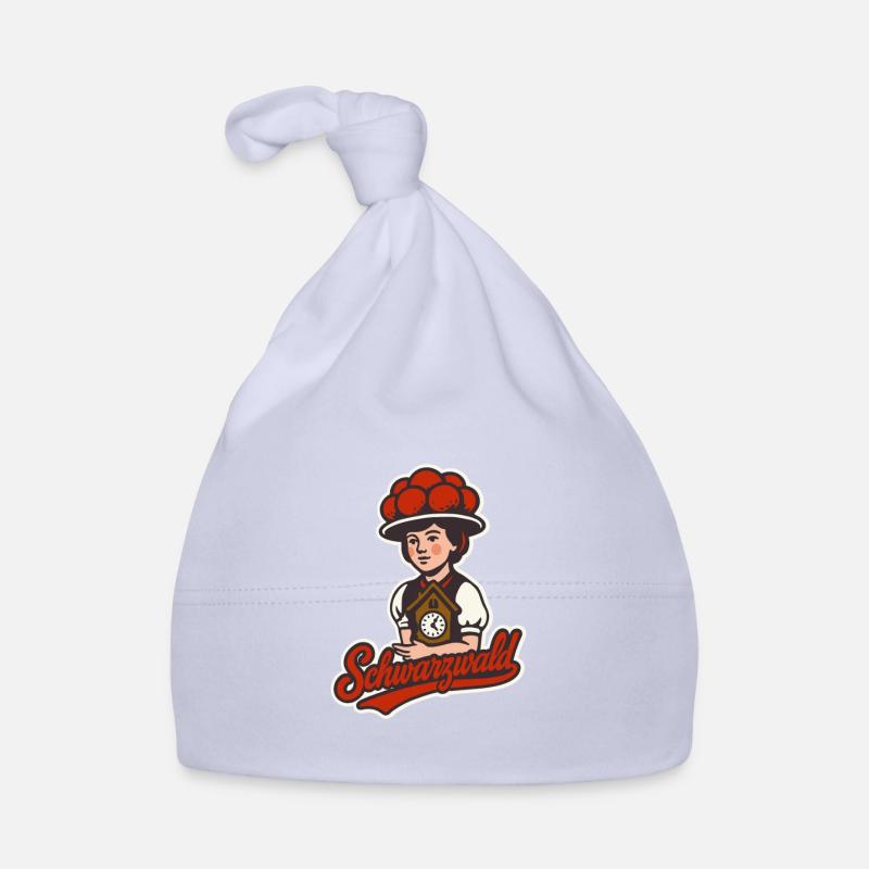 Schwarzwald Mädchen mit Bollenhut Baby Bio-Mütze