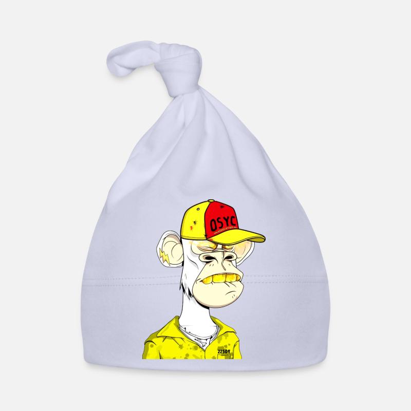 Bonnet de la Rebelle de la rue des singes - Bonnet bio Bébé - ciel