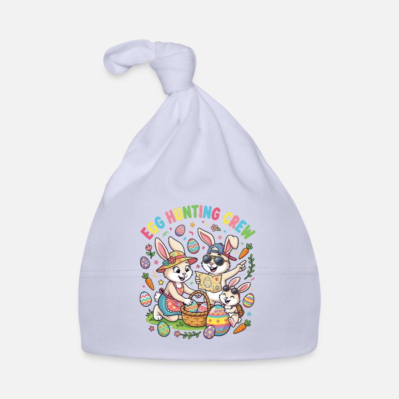 Hosterhasen Familie -Eier Sammler Baby Bio-Mütze