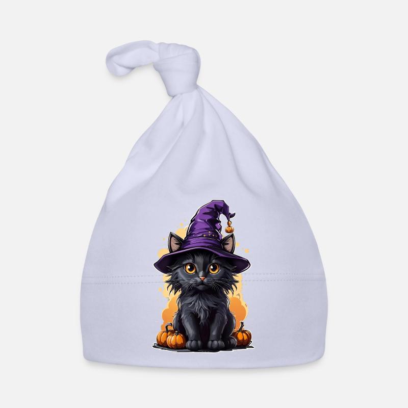Costume de Sorcière Chat Halloween Bonnet bio Bébé