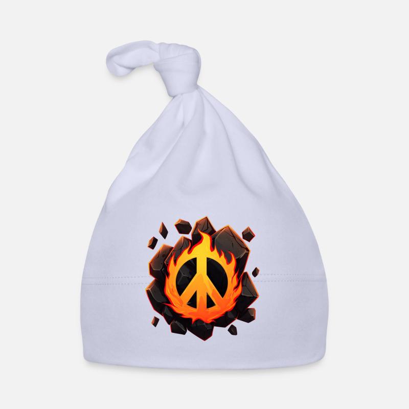 Burning for Peace Organic Baby Cap