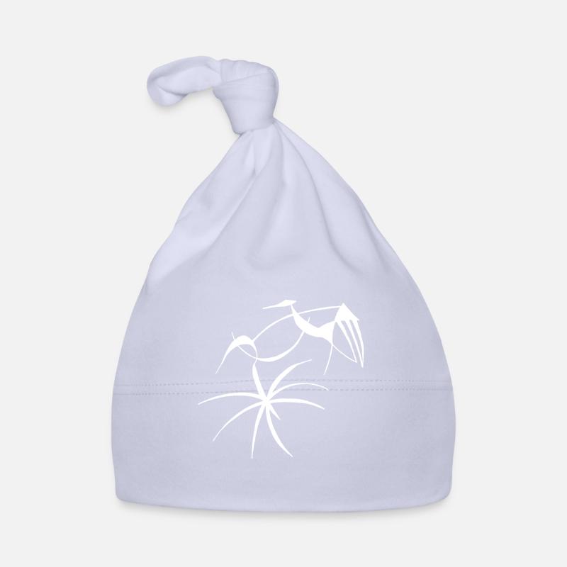 Oiseaux paradisiaques - Bonnet bio Bébé - ciel