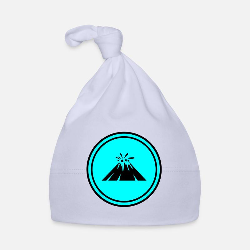 Vulkan icon symbol Baby Bio-Mütze