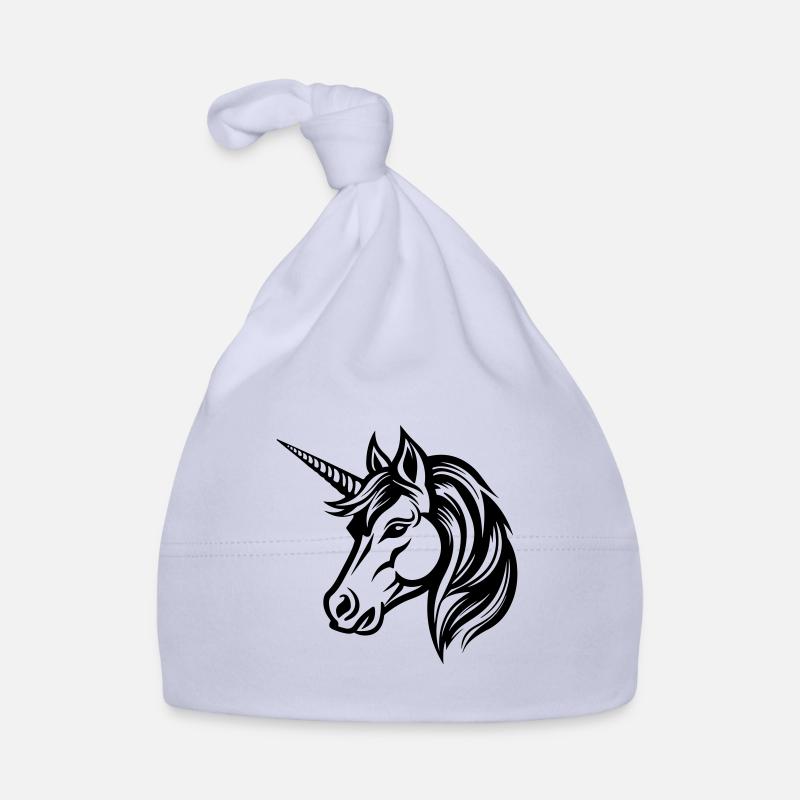 Tête de licorne Bonnet bio Bébé