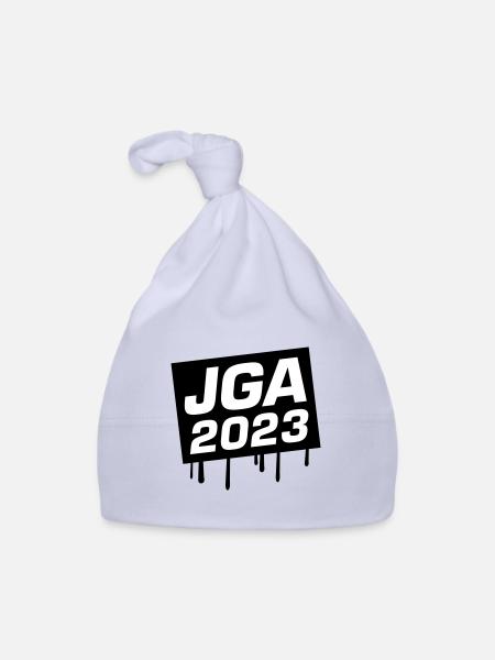 Jga 2023 Junggesellenabschied - Baby Bio-Mütze - Sky - Vorne