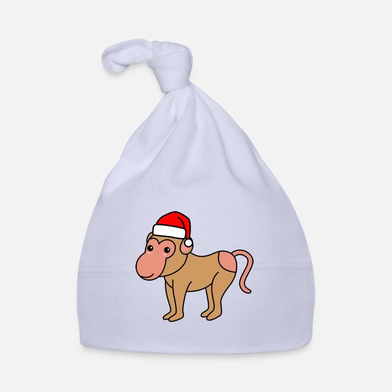 Monkey monkey Christmas Xmas Organic Baby Cap