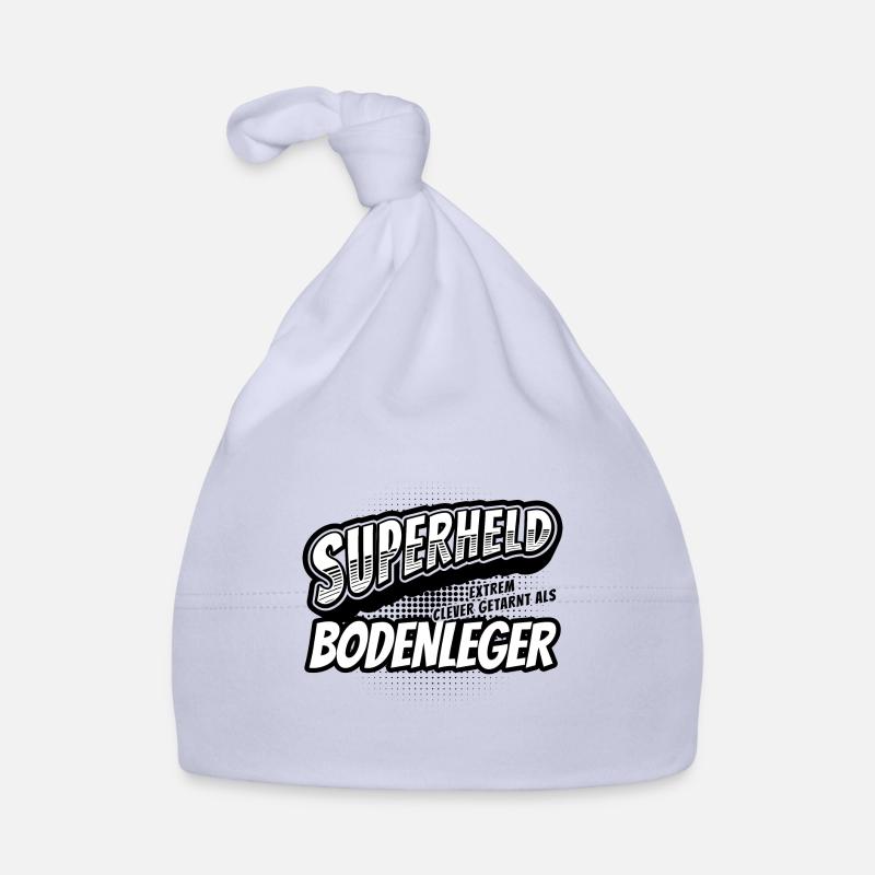 Superheld, clever getarnt als Bodenleger Baby Bio-Mütze