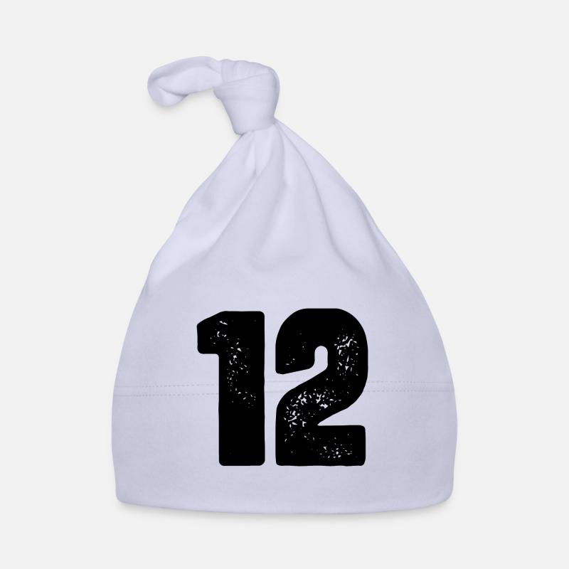 12 number jersey Organic Baby Cap