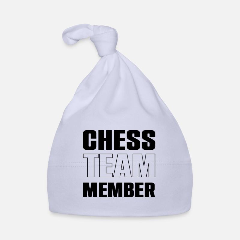 Équipe d’échecs - Bonnet bio Bébé - ciel