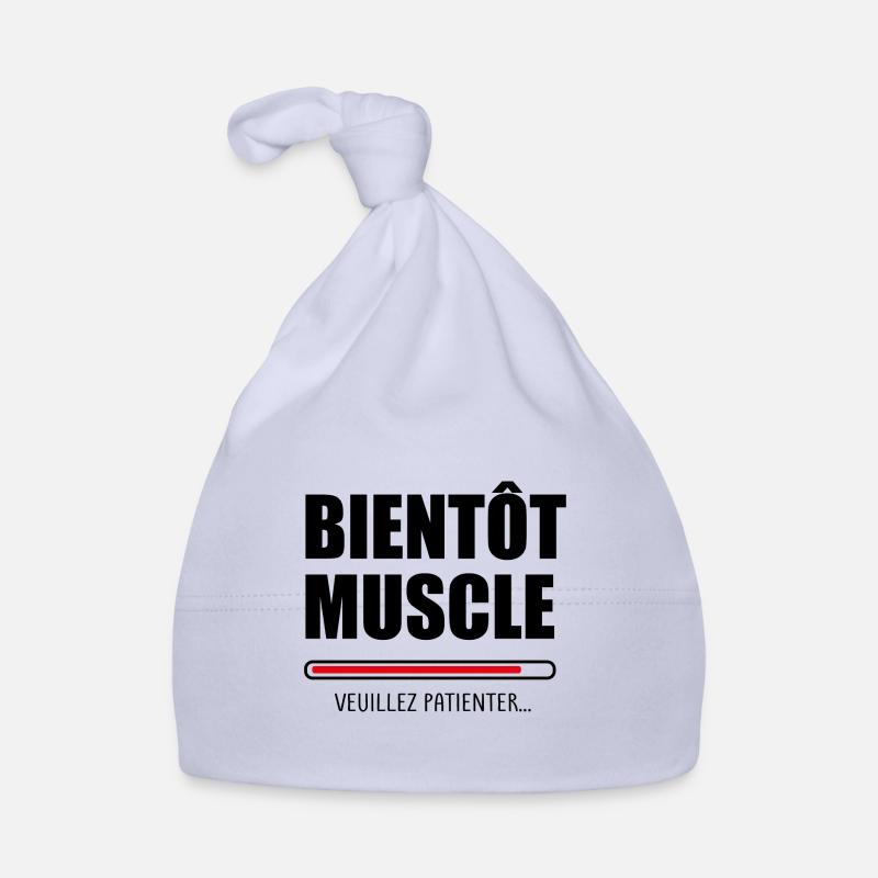 Soon muscular please wait, Funny gift Organic Baby Cap