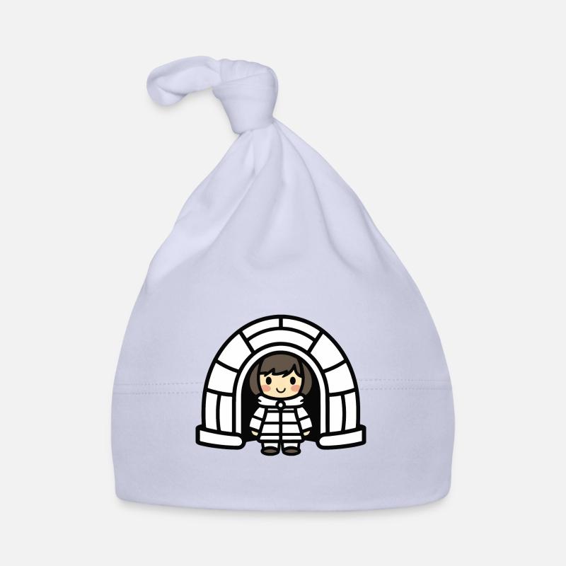 Winter Eskimo Iglu Baby Bio-Mütze