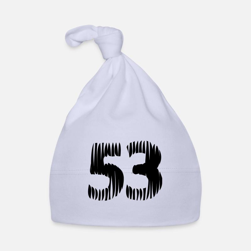 53 number jersey Organic Baby Cap