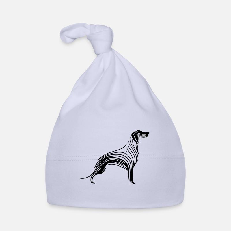 Silhouette de chien Bonnet bio Bébé