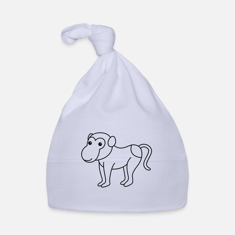 Monkey affe comic Baby Bio-Mütze