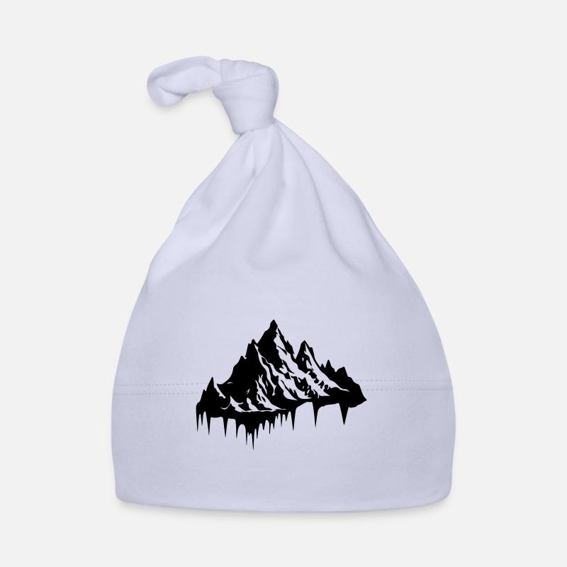 Berg Silhouette Baby Bio-Mütze