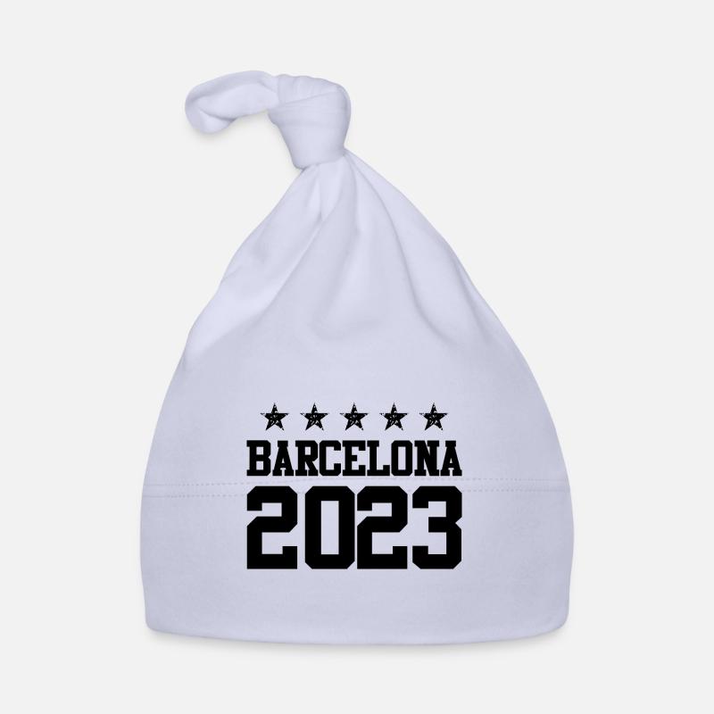 Barcelona 2023 Baby Bio-Mütze