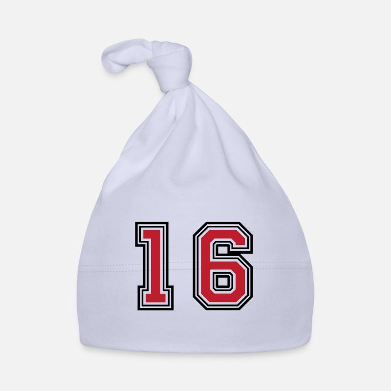 16 Zahl symbol Baby Bio-Mütze