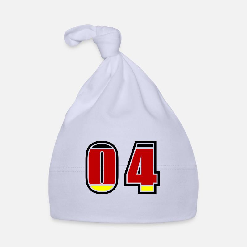 4 Number Germany Jersey Organic Baby Cap