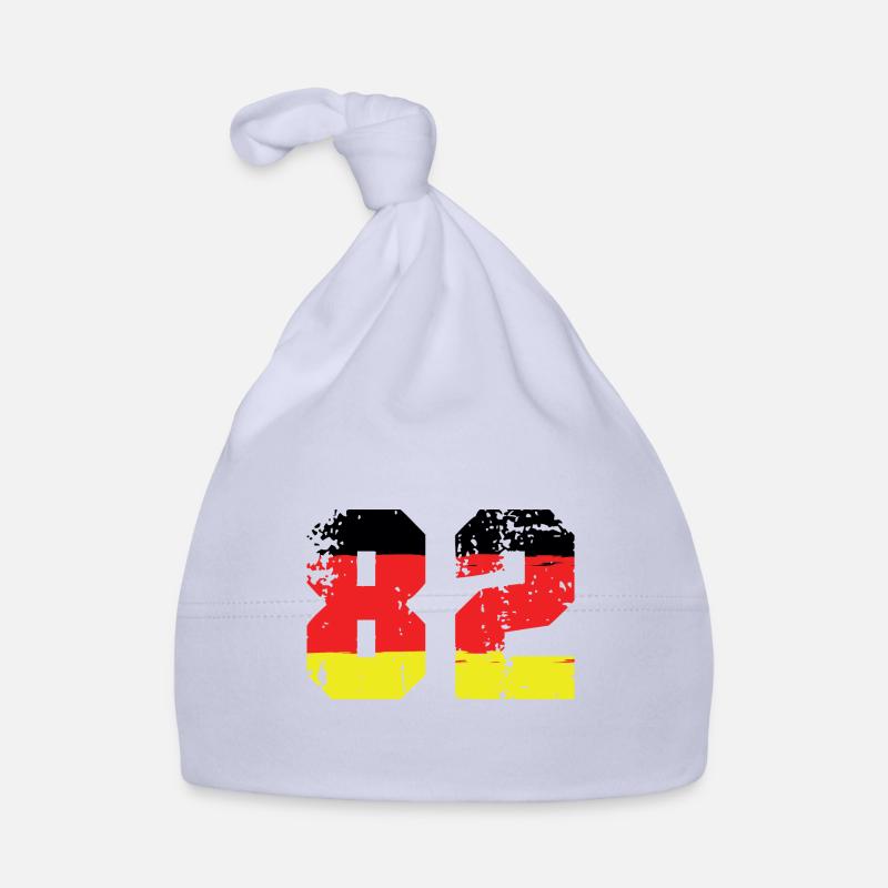 82 Number Germany Jersey Organic Baby Cap