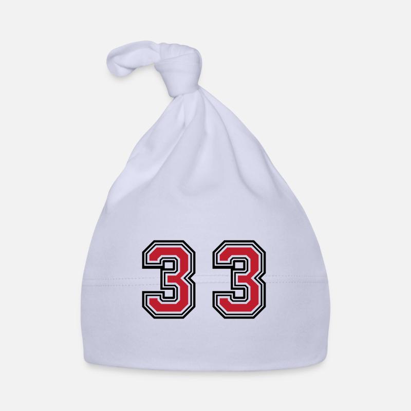 33 symbole numérique Bonnet bio Bébé