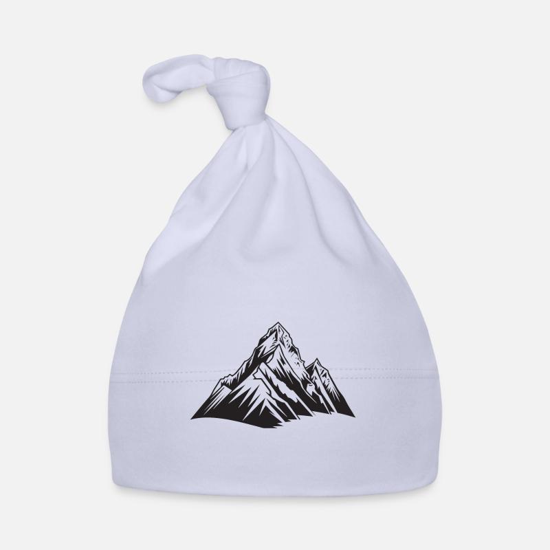 Mountains Symbol Organic Baby Cap
