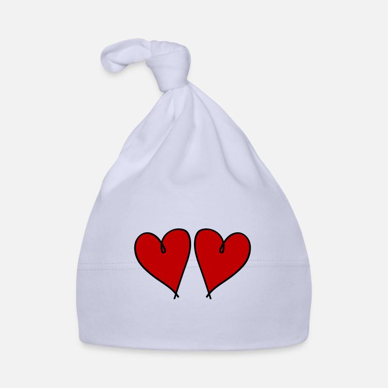 Symbole de l’amour des cœurs Bonnet bio Bébé