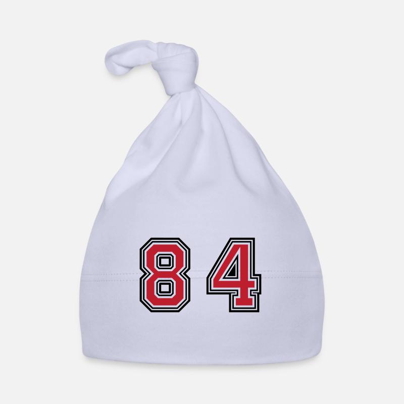 84 Number Symbol Organic Baby Cap