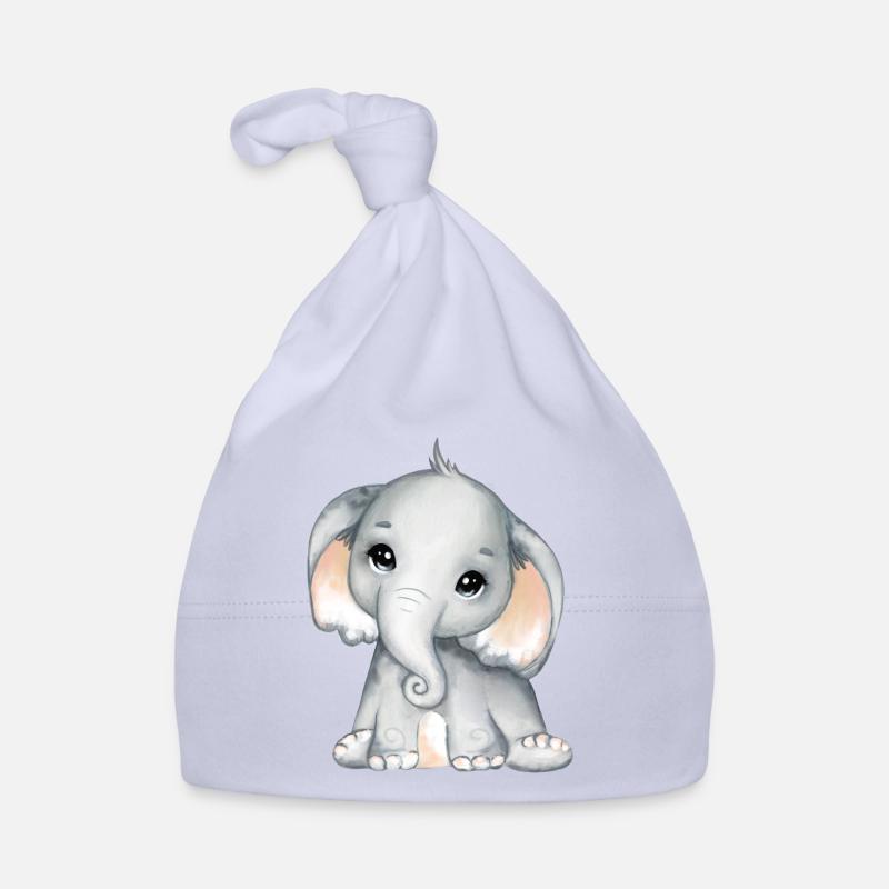 Bébé Éléphant Drôle de doux T-shirt idée cadeau Bonnet bio Bébé
