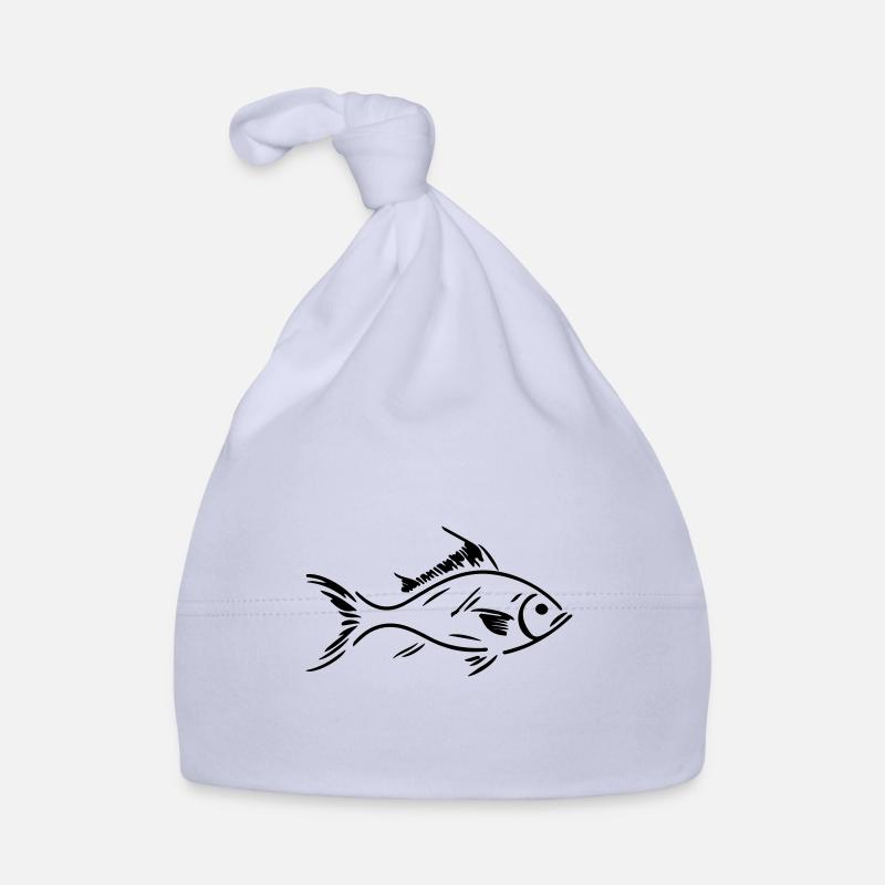 Vis Silhouet Bio-muts voor baby's
