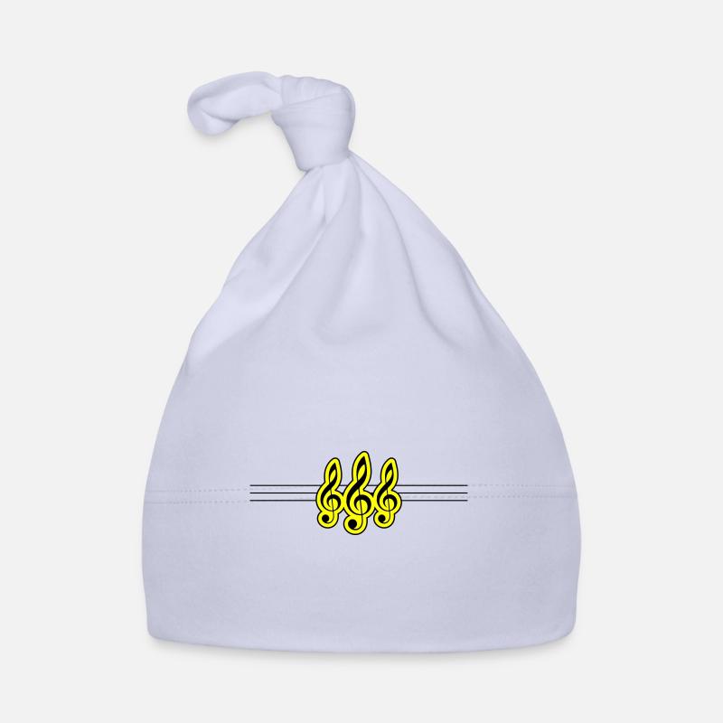 Music symbol clef Organic Baby Cap