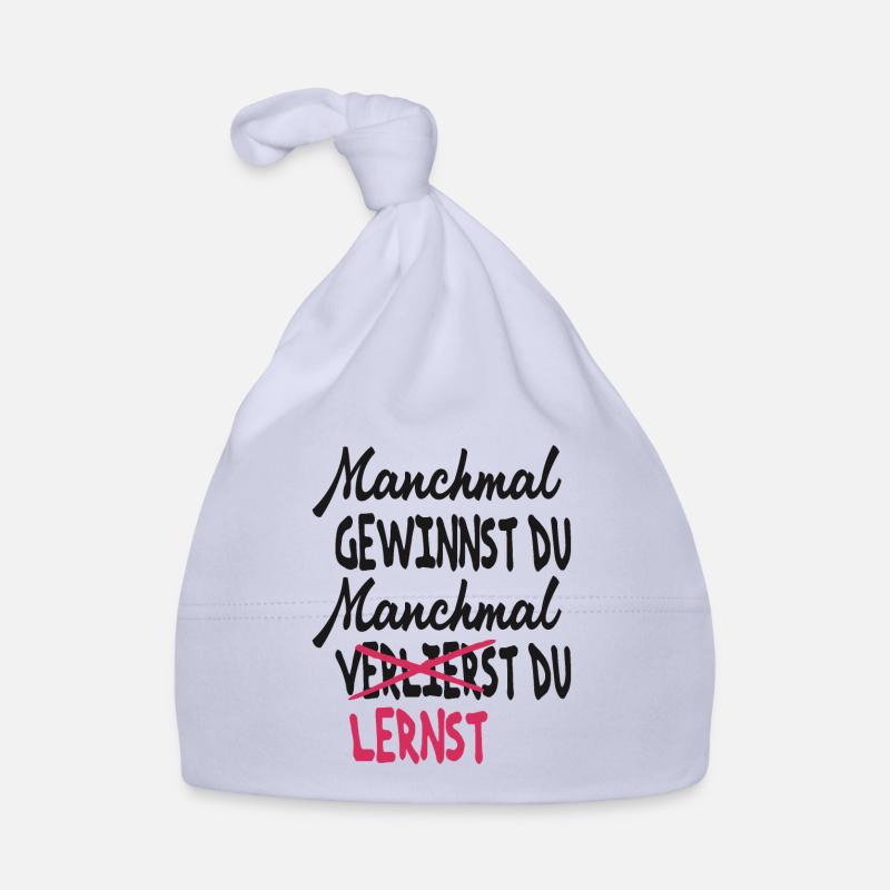 Manchmal gewinnst du manchmal lernst du Baby Bio-Mütze
