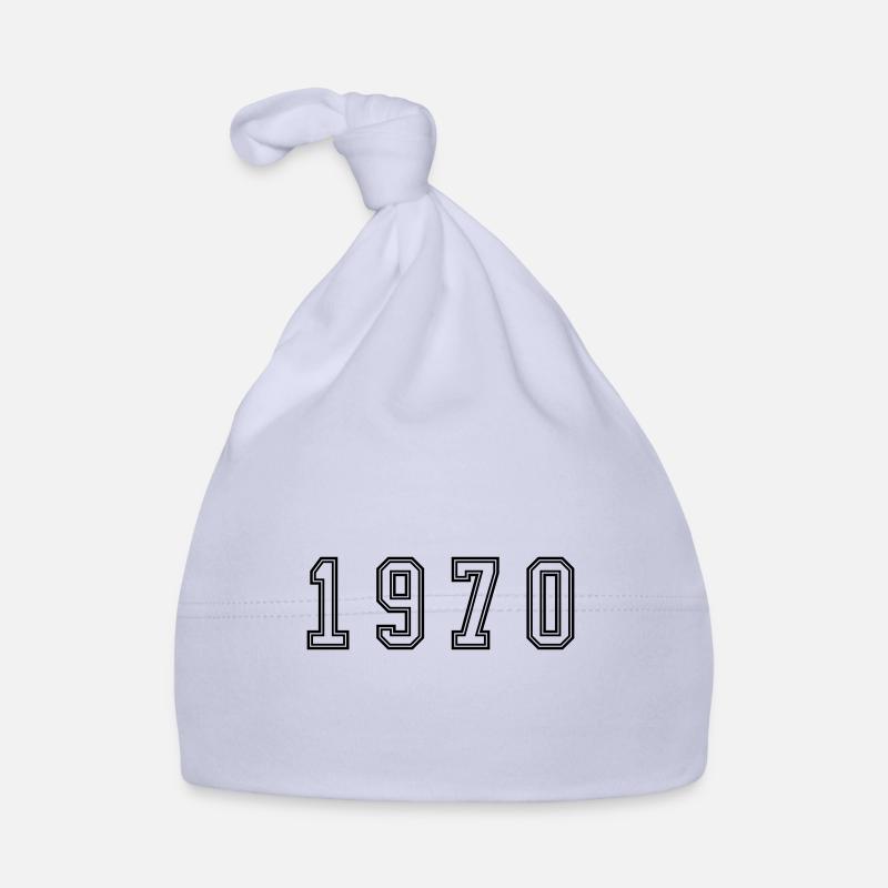 1970 Year Number Organic Baby Cap