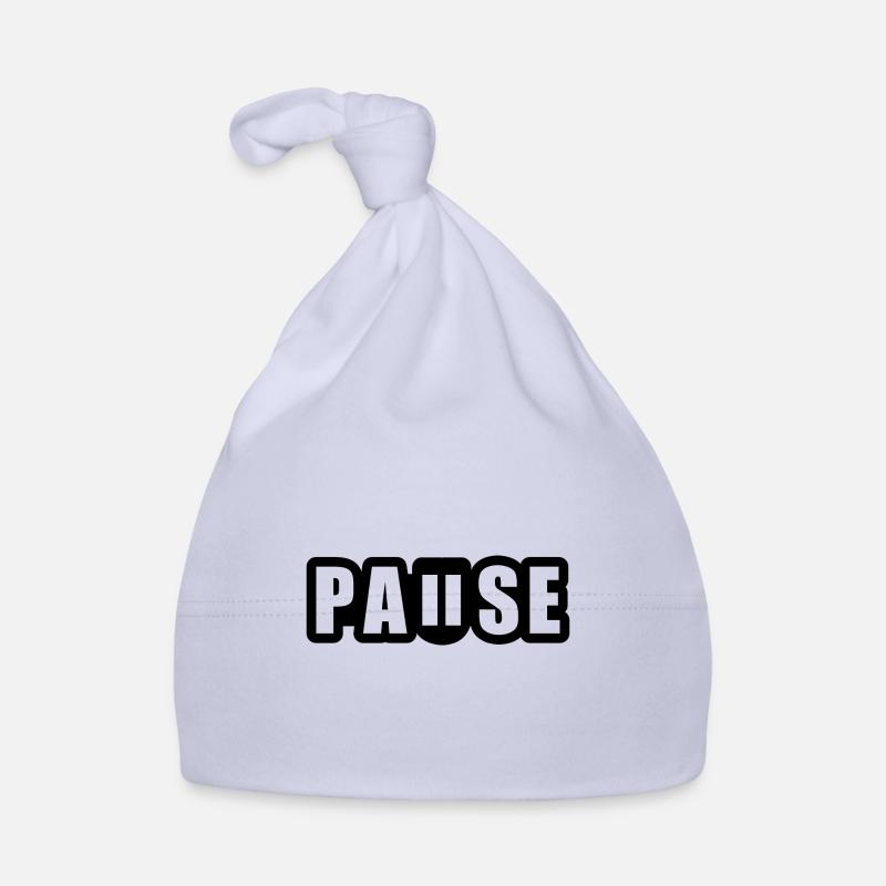 Pause - break - pause button Organic Baby Cap
