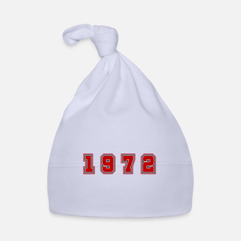 1972 Year Number Organic Baby Cap