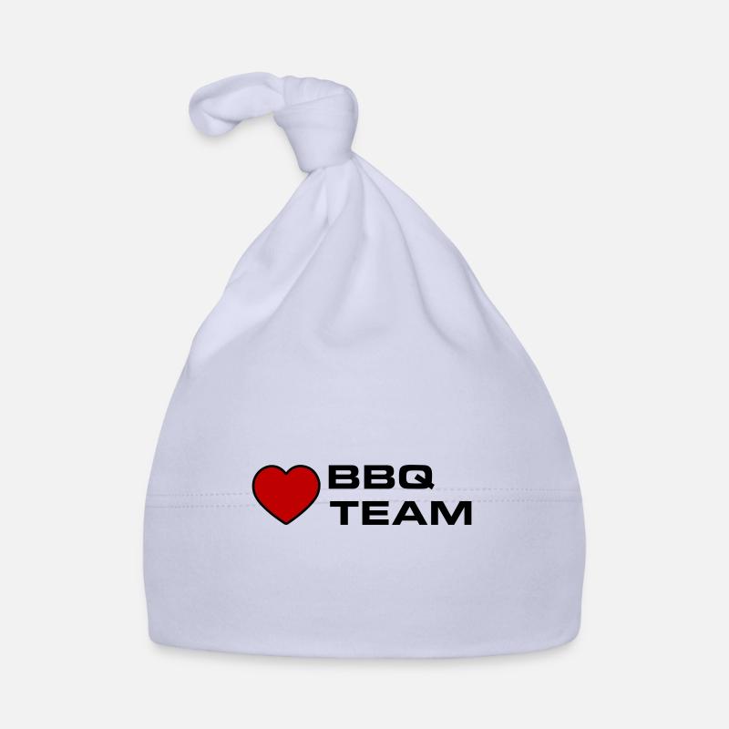 BBQ Grill Team Heart Organic Baby Cap