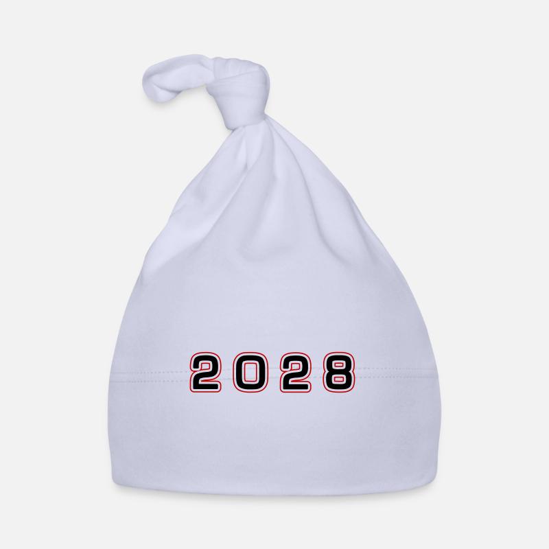 Numéro d’année 2028 Bonnet bio Bébé