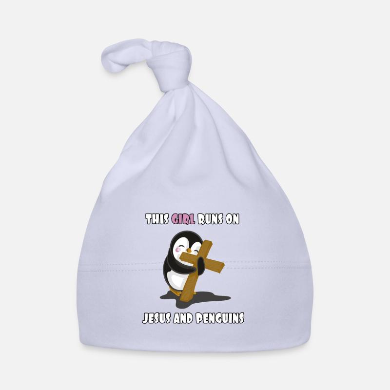 Jésus et pingouins Bonnet bio Bébé