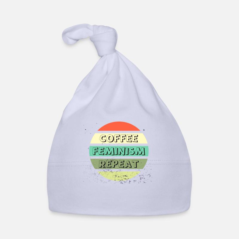 Coffee Feminism Repeat Organic Baby Cap