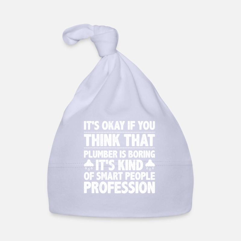 Profession de plombier Smart People Bonnet bio Bébé
