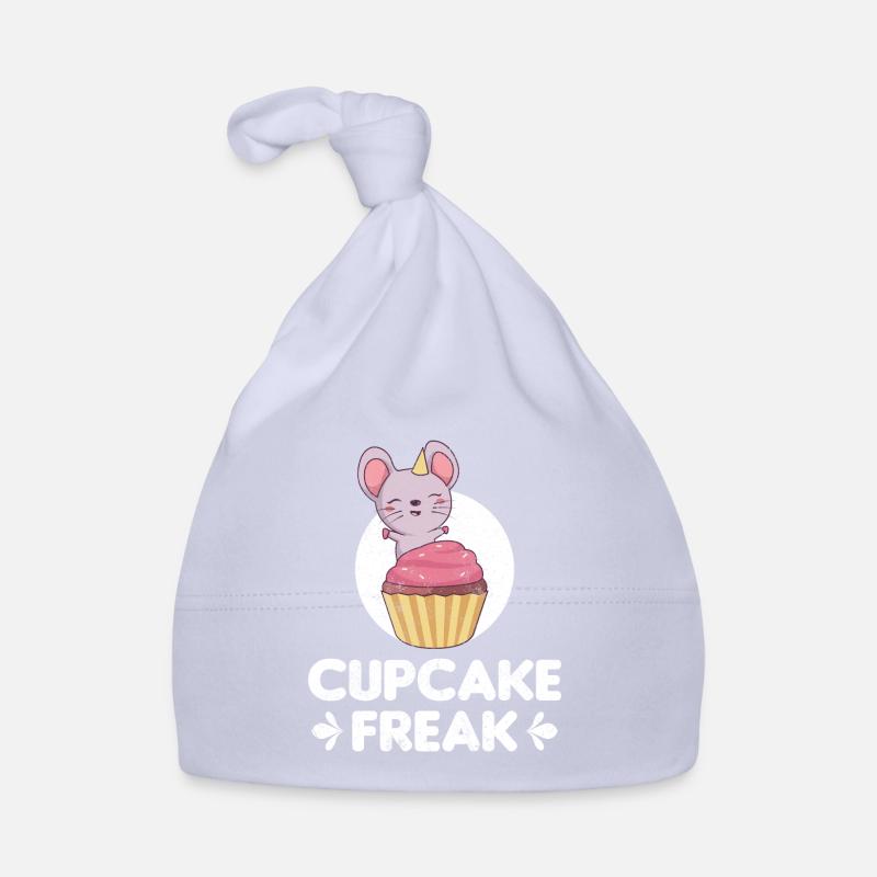 Cupcake Freak Drôle de Souris Avec Cupcake Bonnet bio Bébé