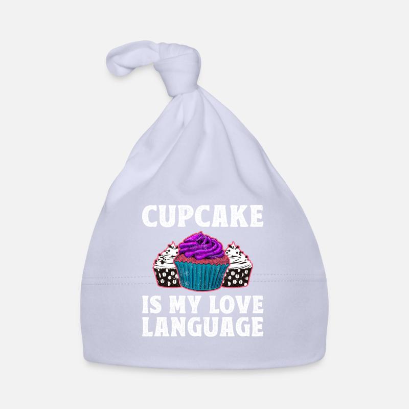 Cupcake Is My Love Language Bonnet bio Bébé